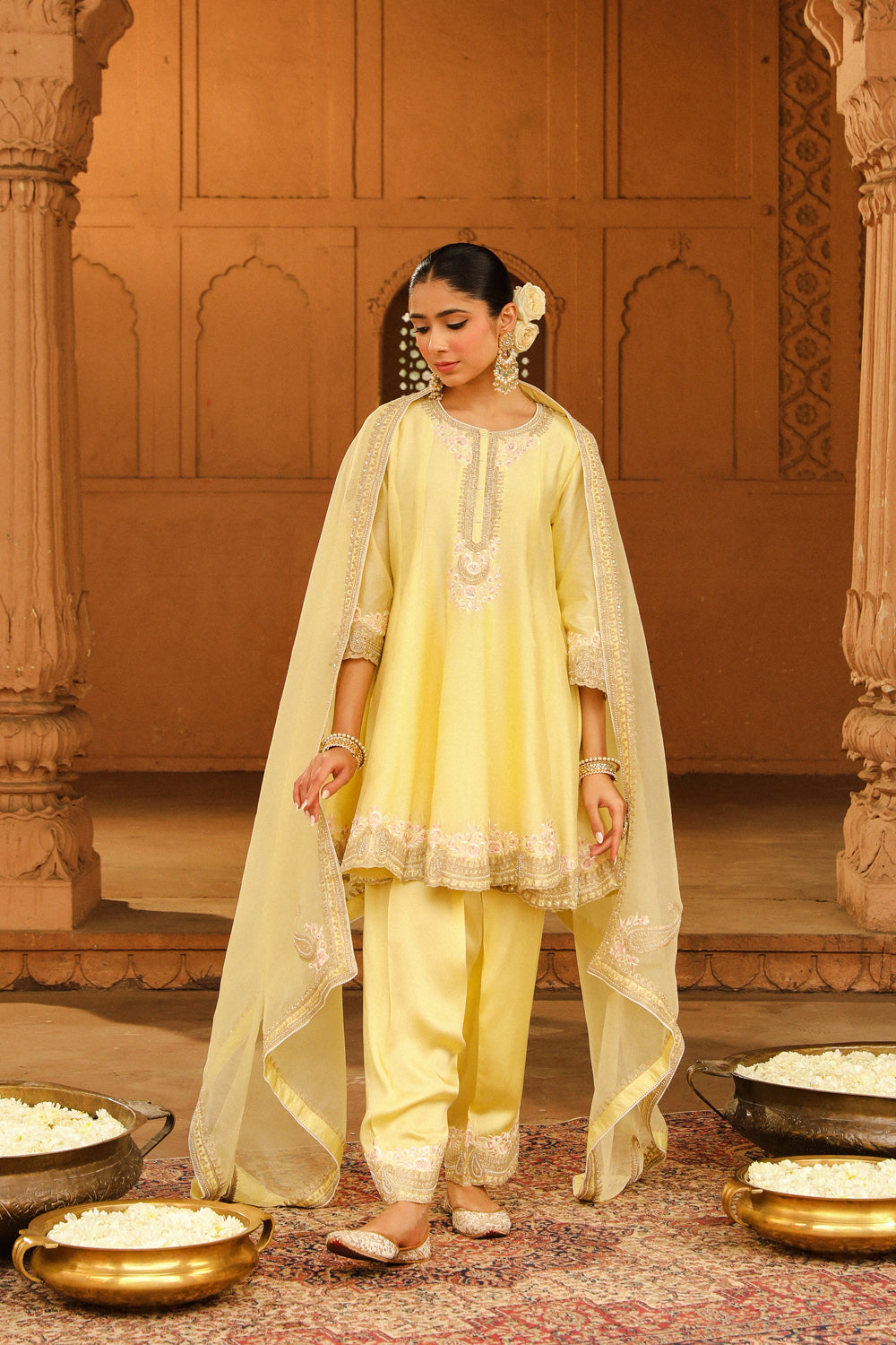 Short Anarkali with salwar and dupatta AGASHE Short Anarkali with salwar and dupatta AGASHE