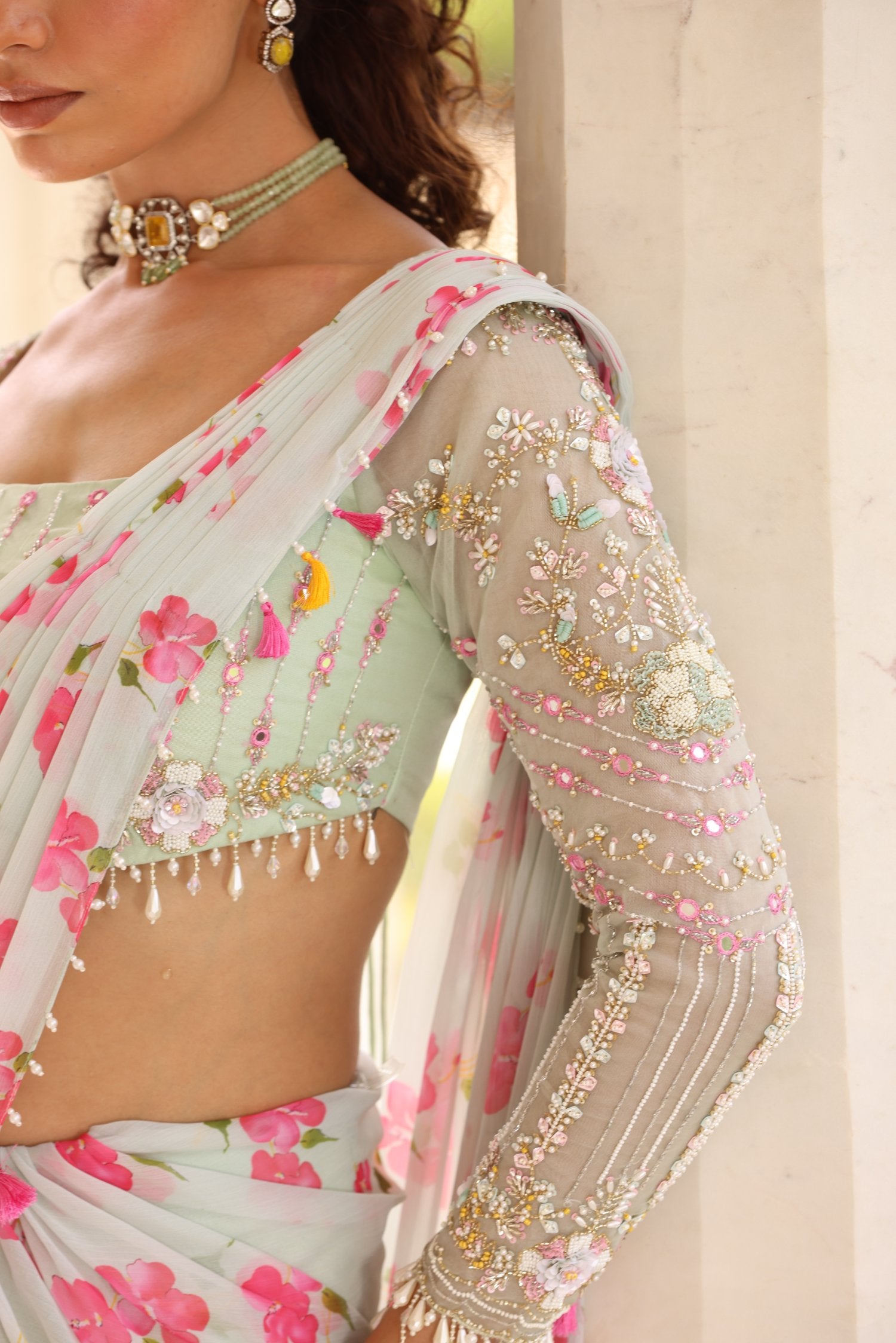 Daisy Drape Saree