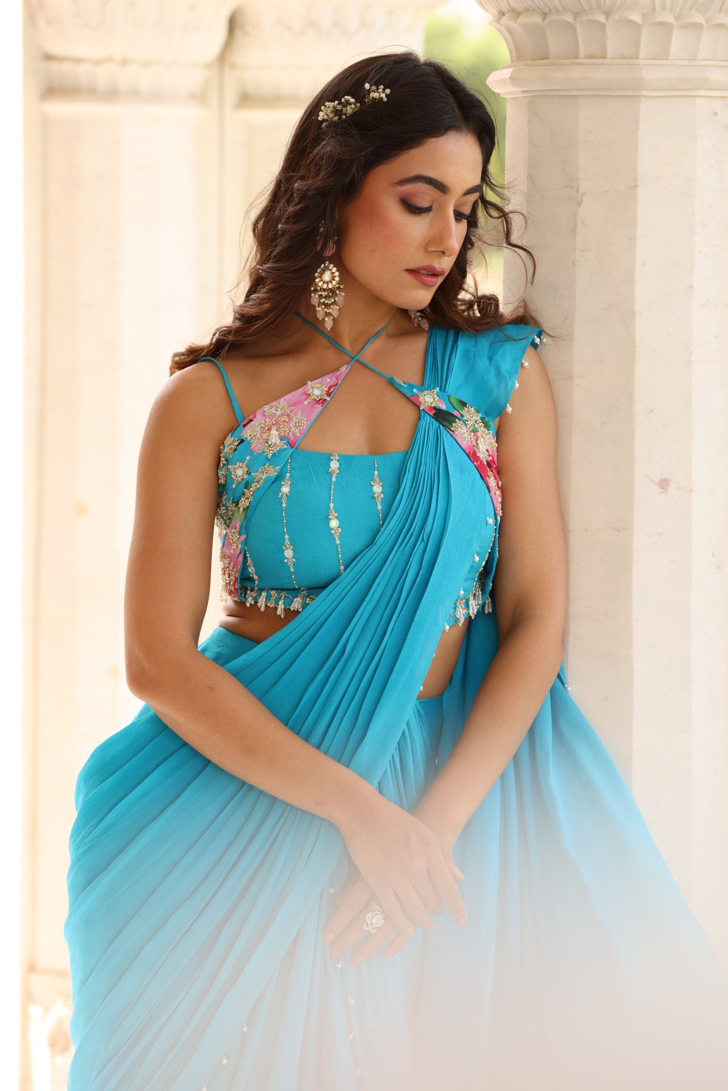 Sahiba Drape Saree Set