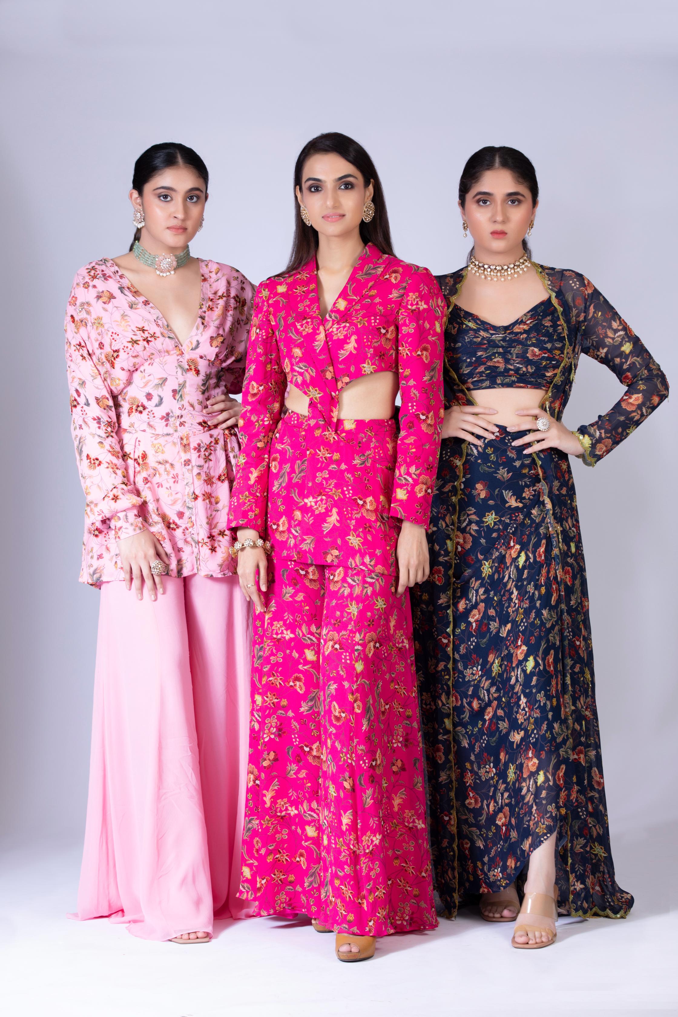 Blush Pink Sharara Set