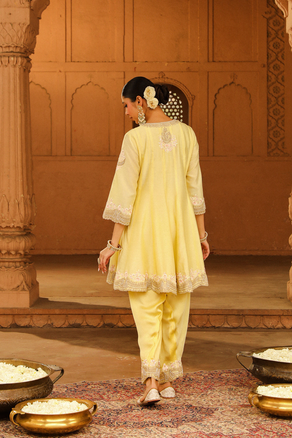 Short Anarkali with salwar and dupatta