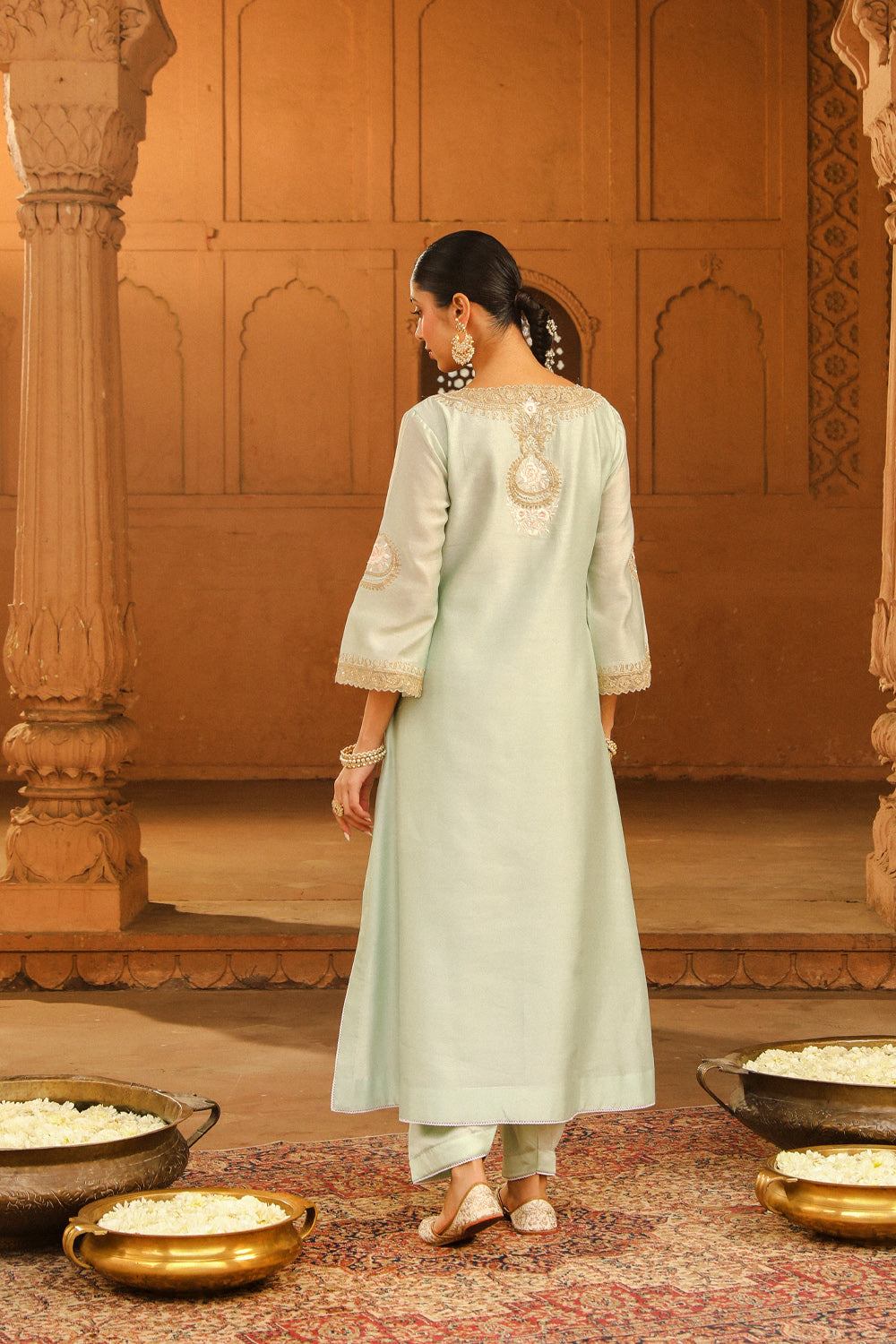 A-line chauga with salwar