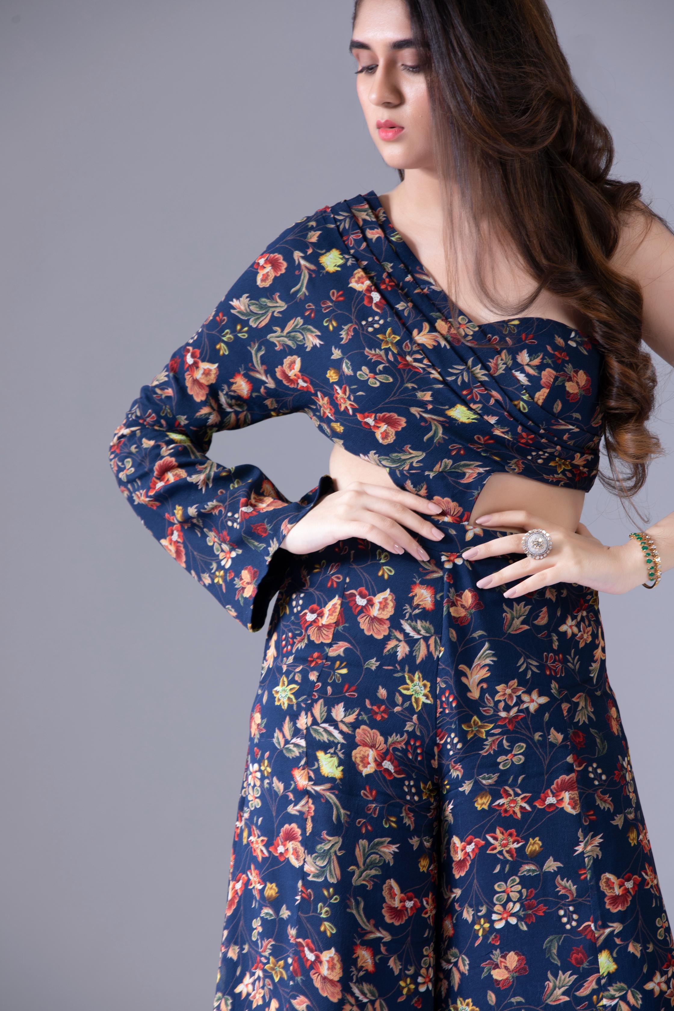 Navy Blue Jump Suit