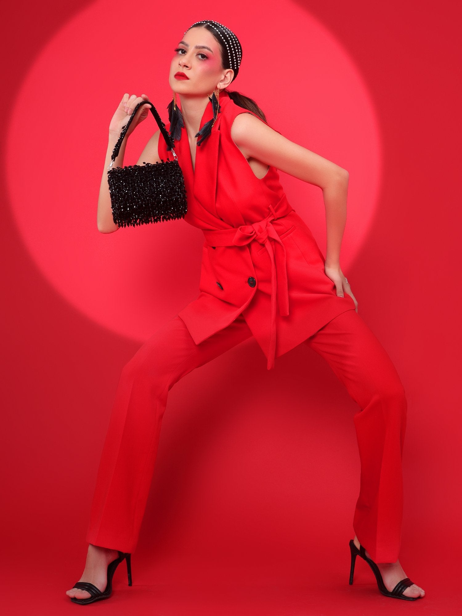 Black Clutch Handbags Online Handcrafted With Crystals