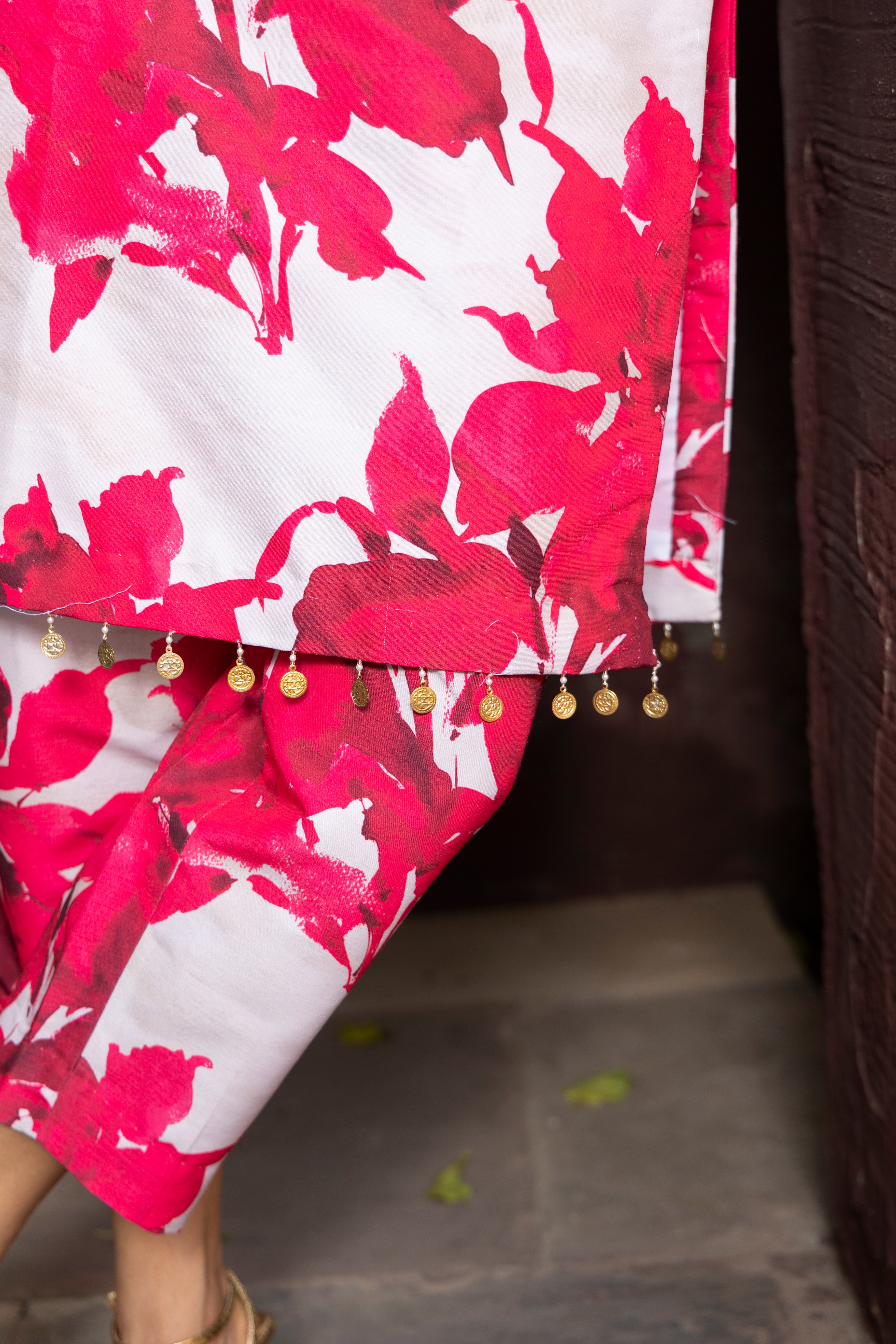 Amara Fuchsia Halter Neck Kurta Set