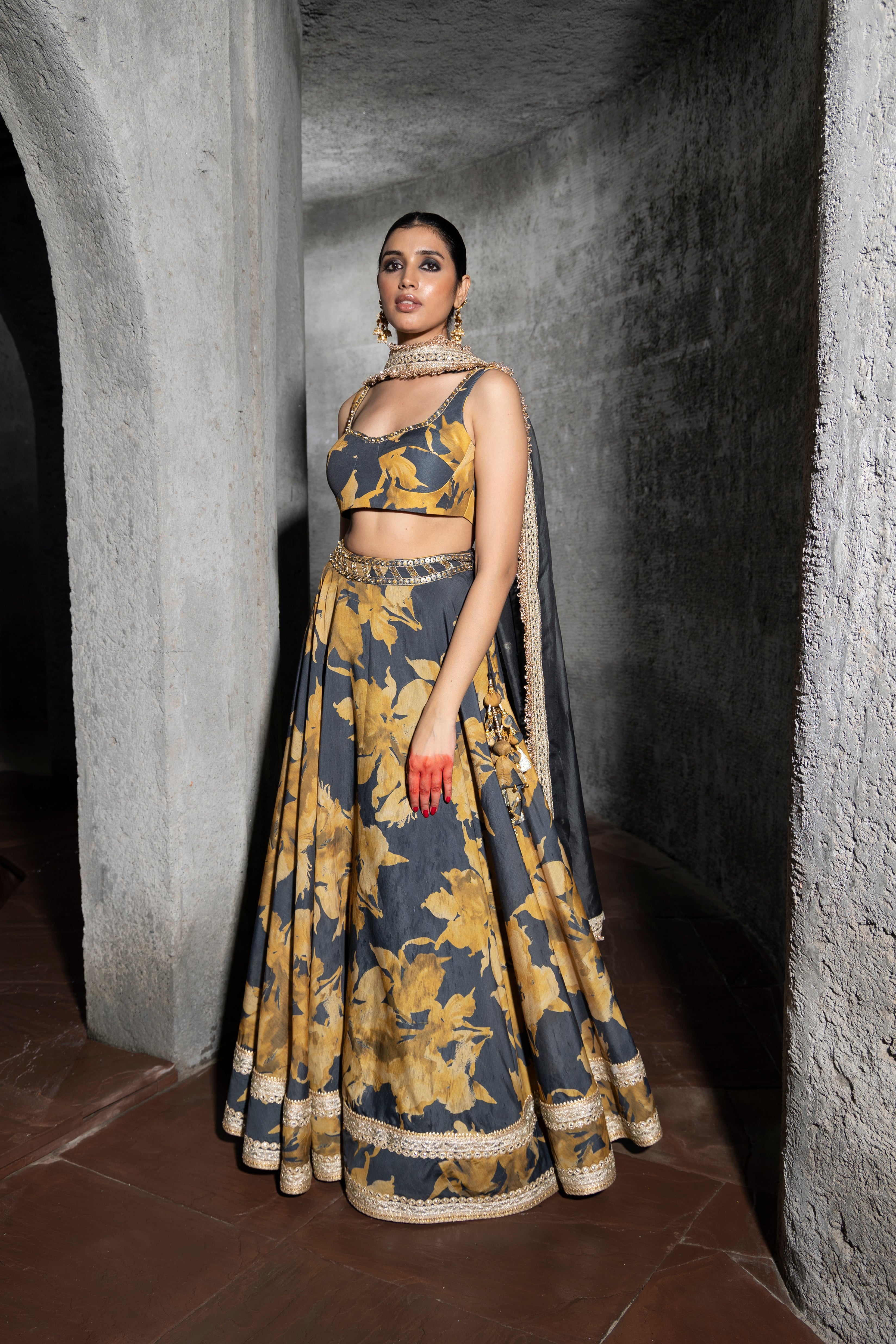 Amara Honey Lehenga Set