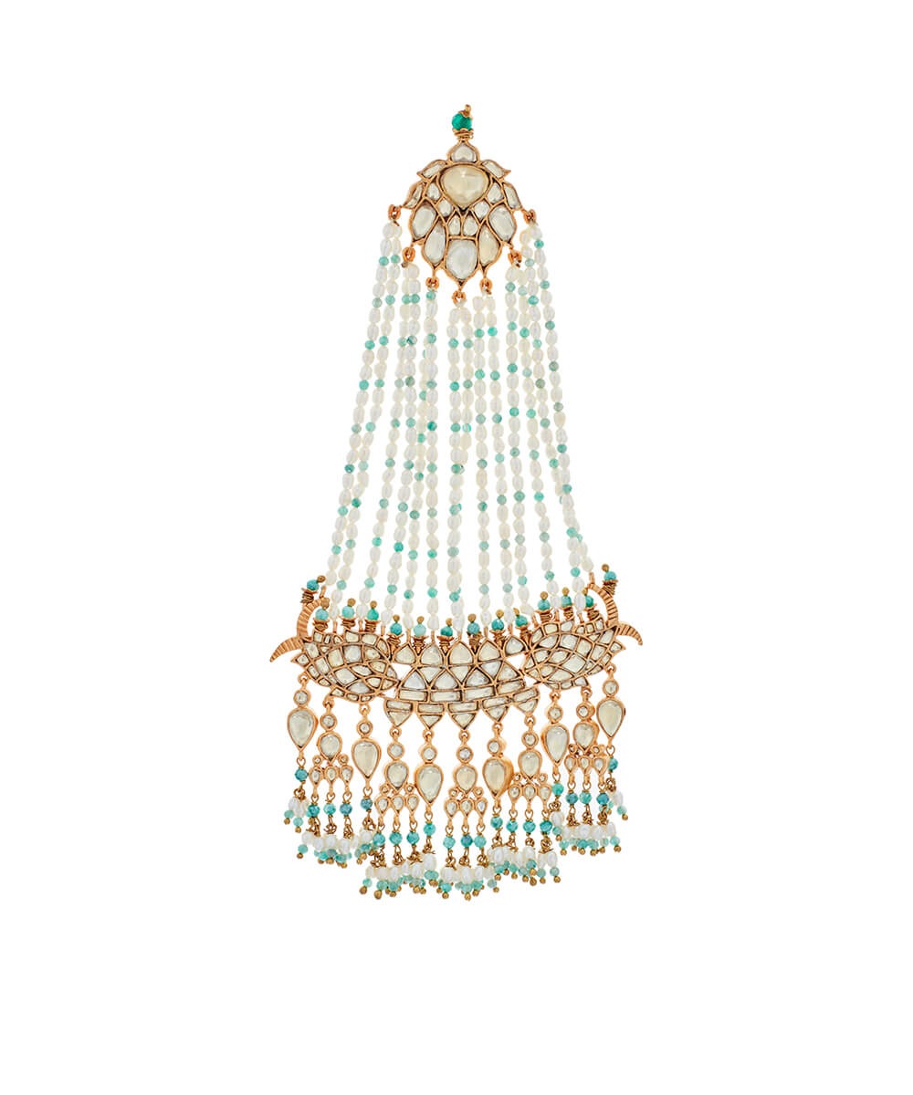 Kundan Flower And Fish Passa