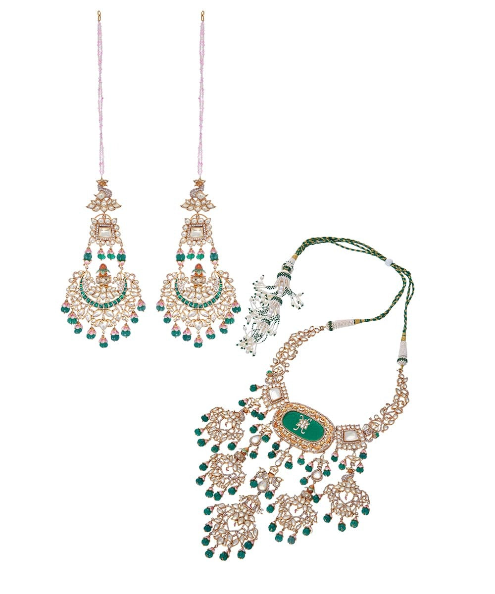 Kinjala Carved Stone Necklace Set