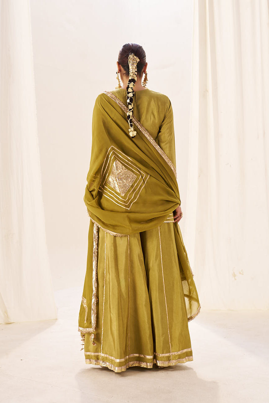 Organza Dupatta with Lumpo