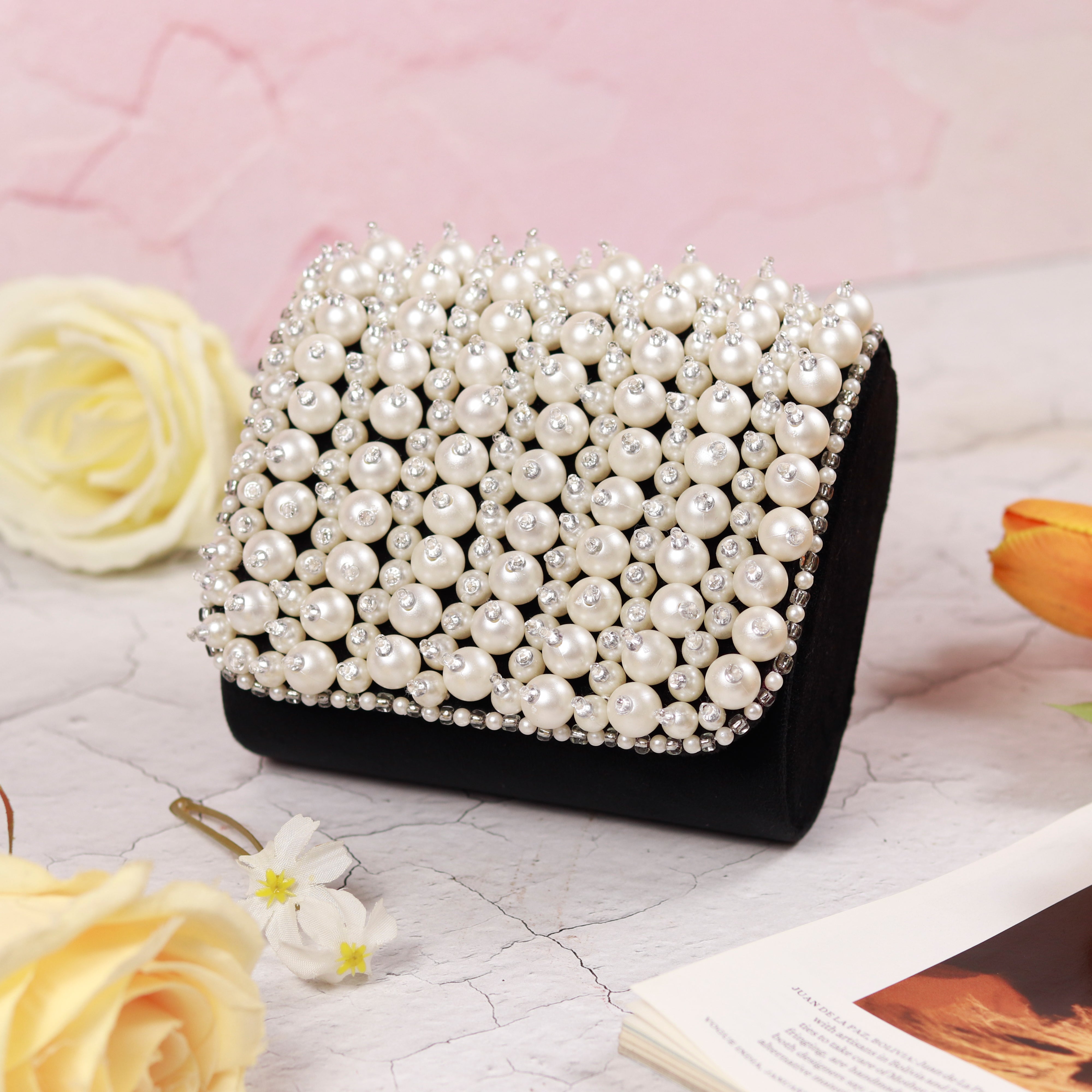 THE TAN CLAN Jade Mini Bag with Embroidered Handle