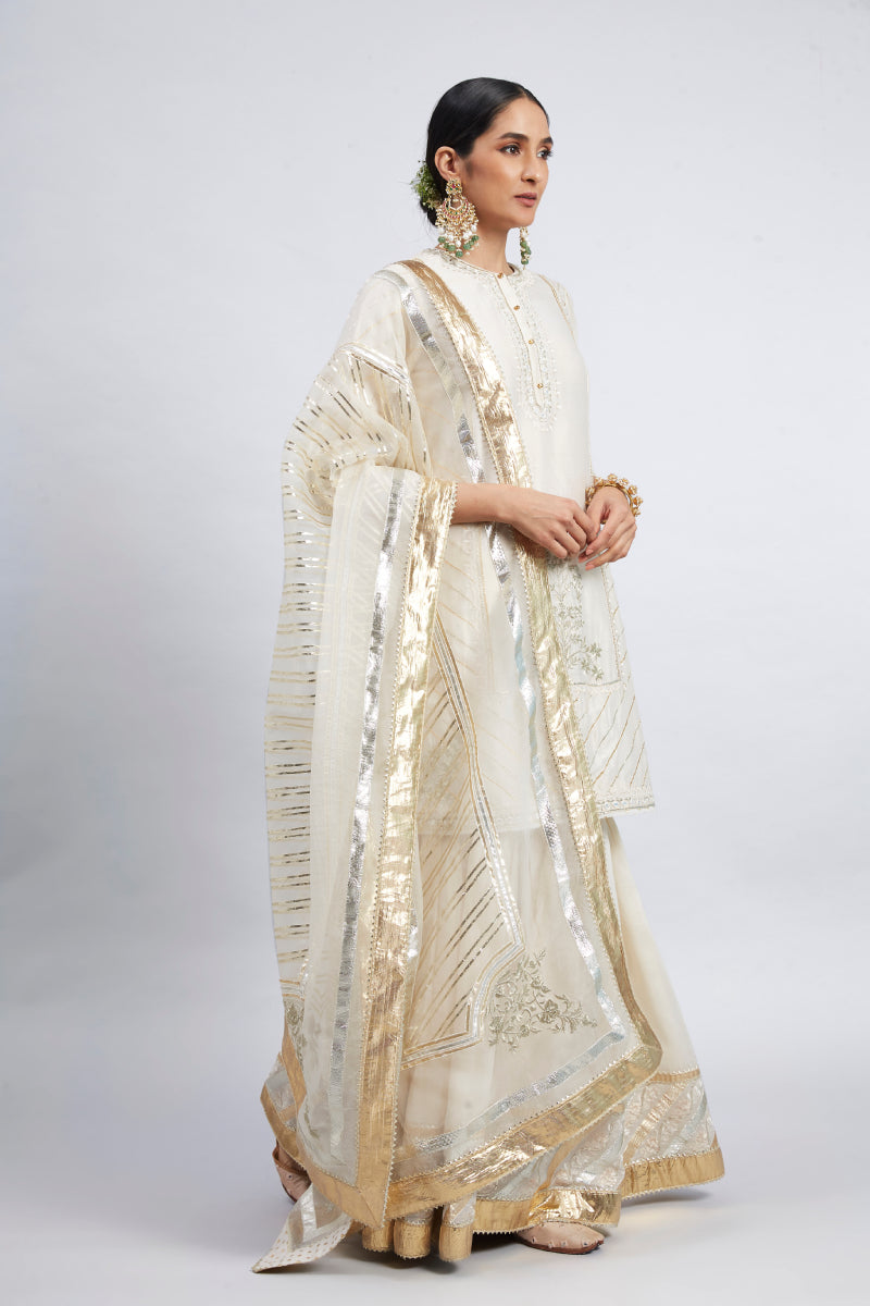 Eliza-Short Kurta with Garara and Odhni
