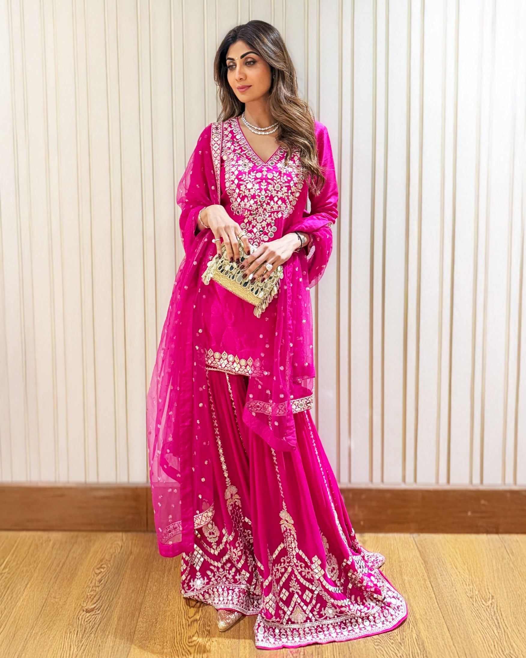 Shilpa Shetty in Ekantika Sharara Set