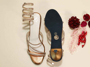 Junk Gold Spring Kitten Heel