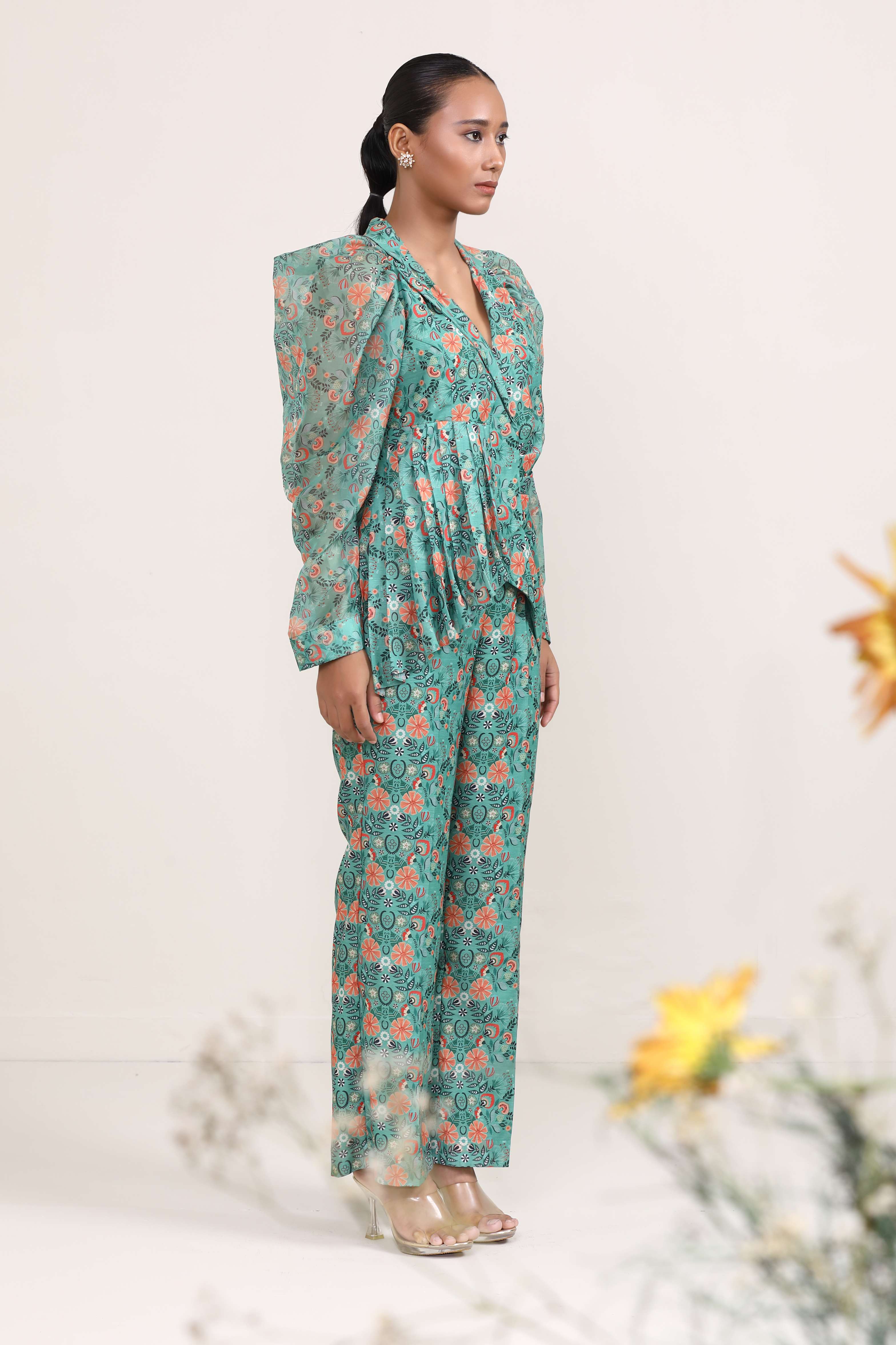 Aboli Asymmetrical Co-ord Set- side view