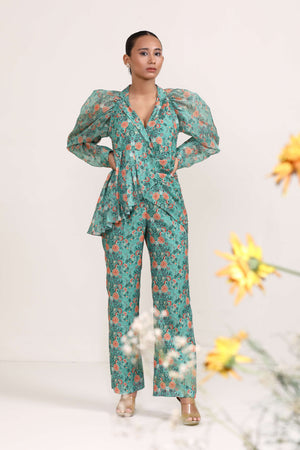 Aboli Asymmetrical Co-ord Set- front view