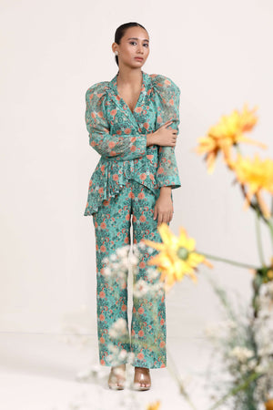 Aboli Asymmetrical Co-ord Set- front view