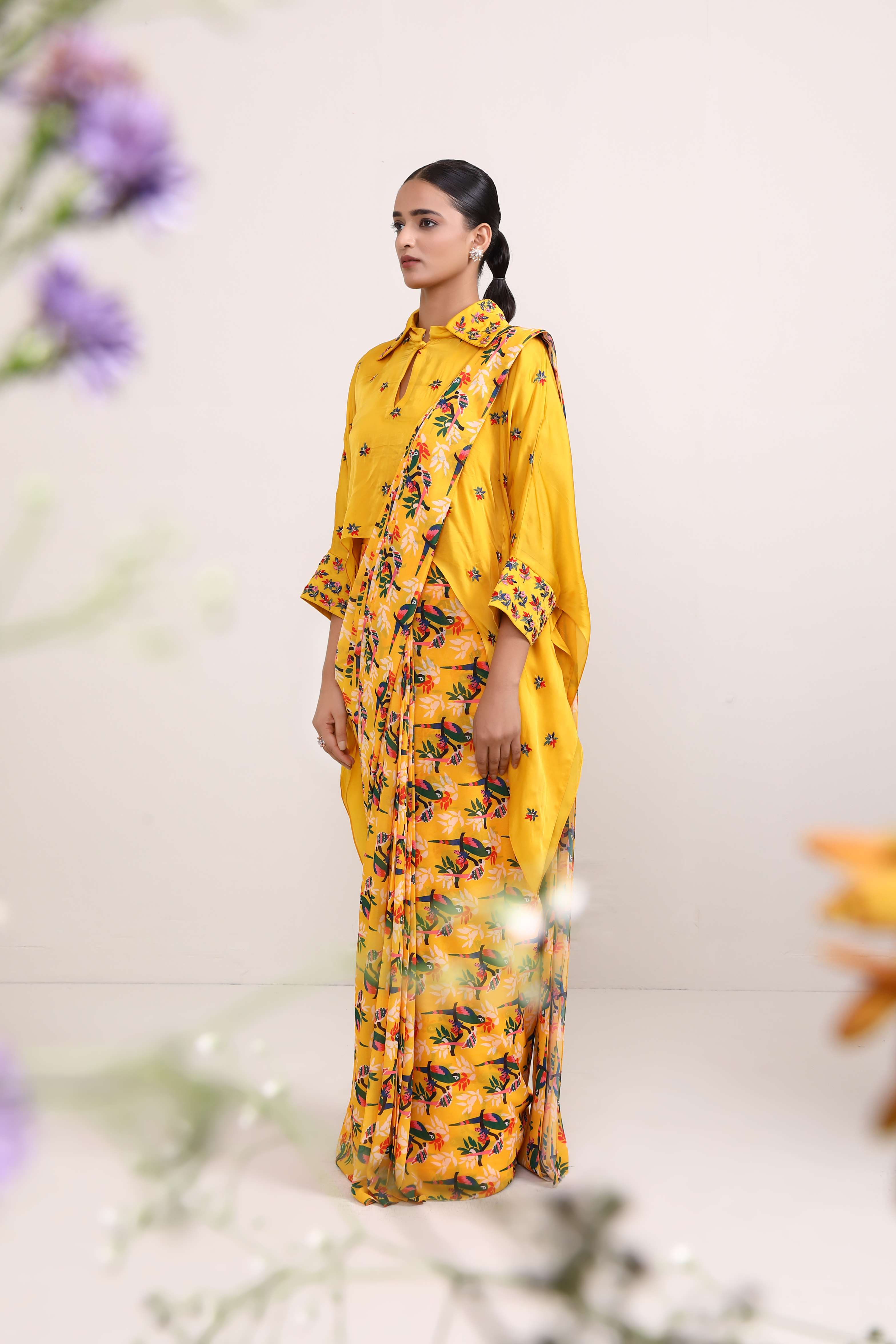 Marigold Saree