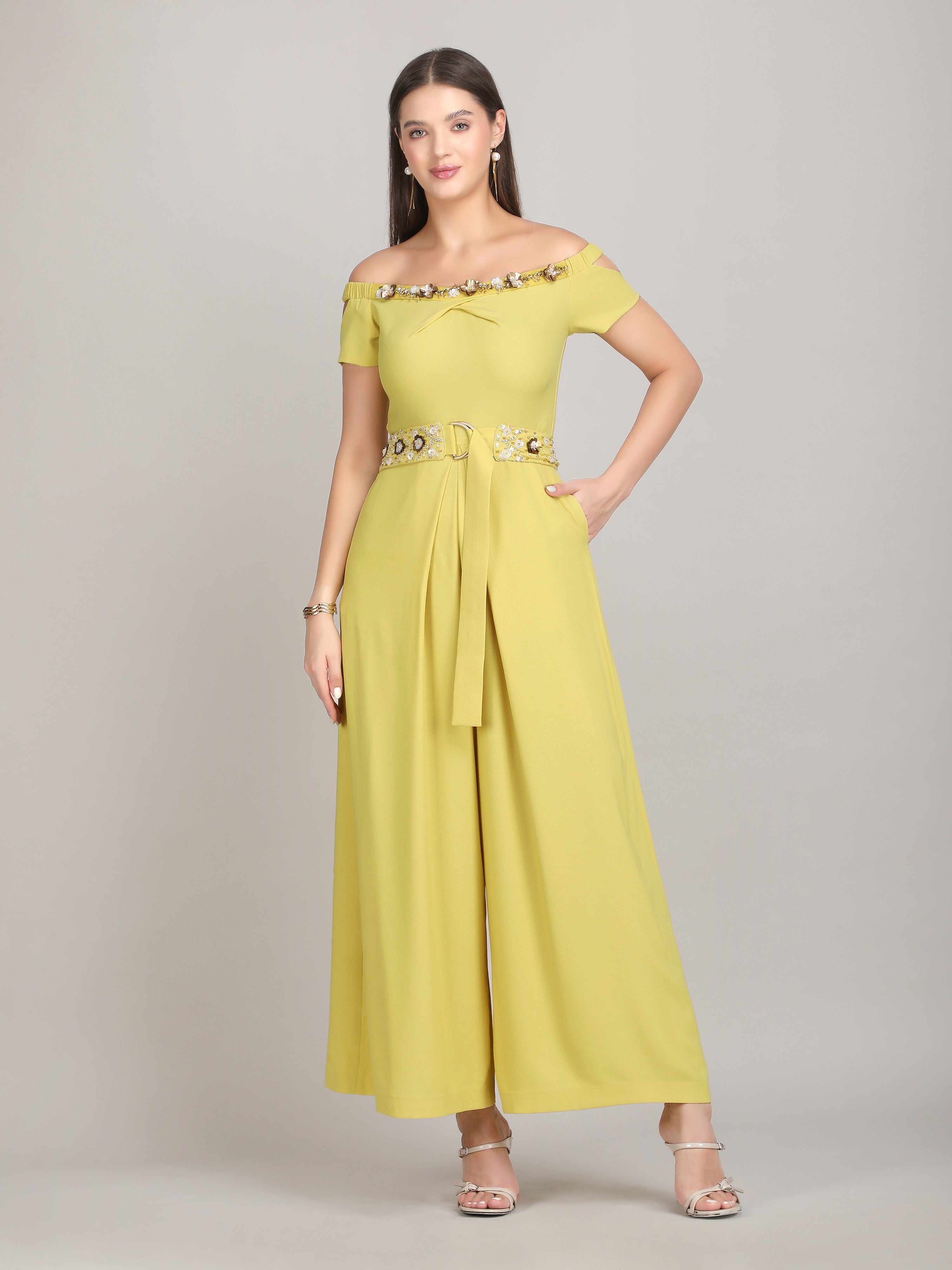 Aurora Glow yellow Jumpsuit