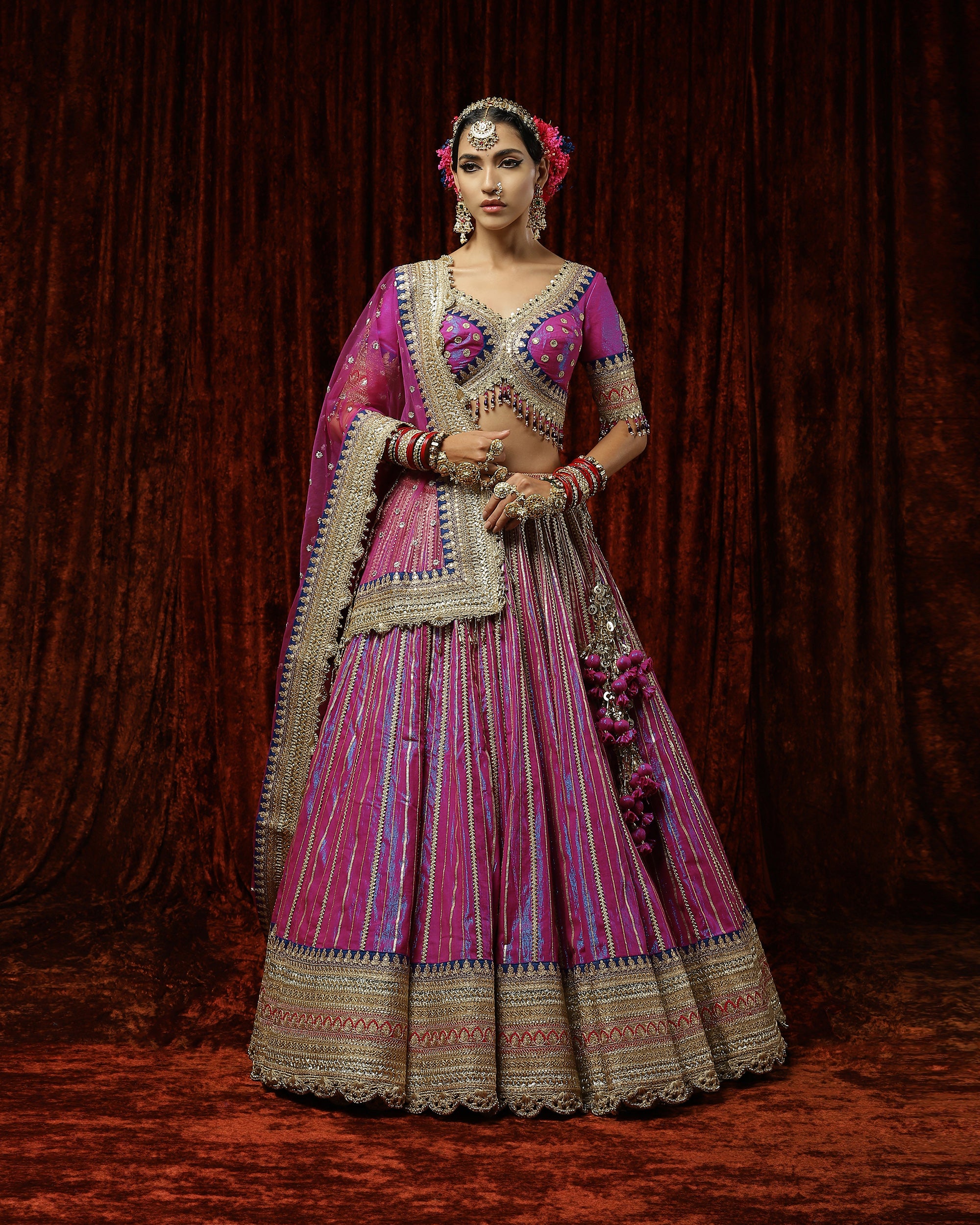 Move & Purple Orchid lehenga set