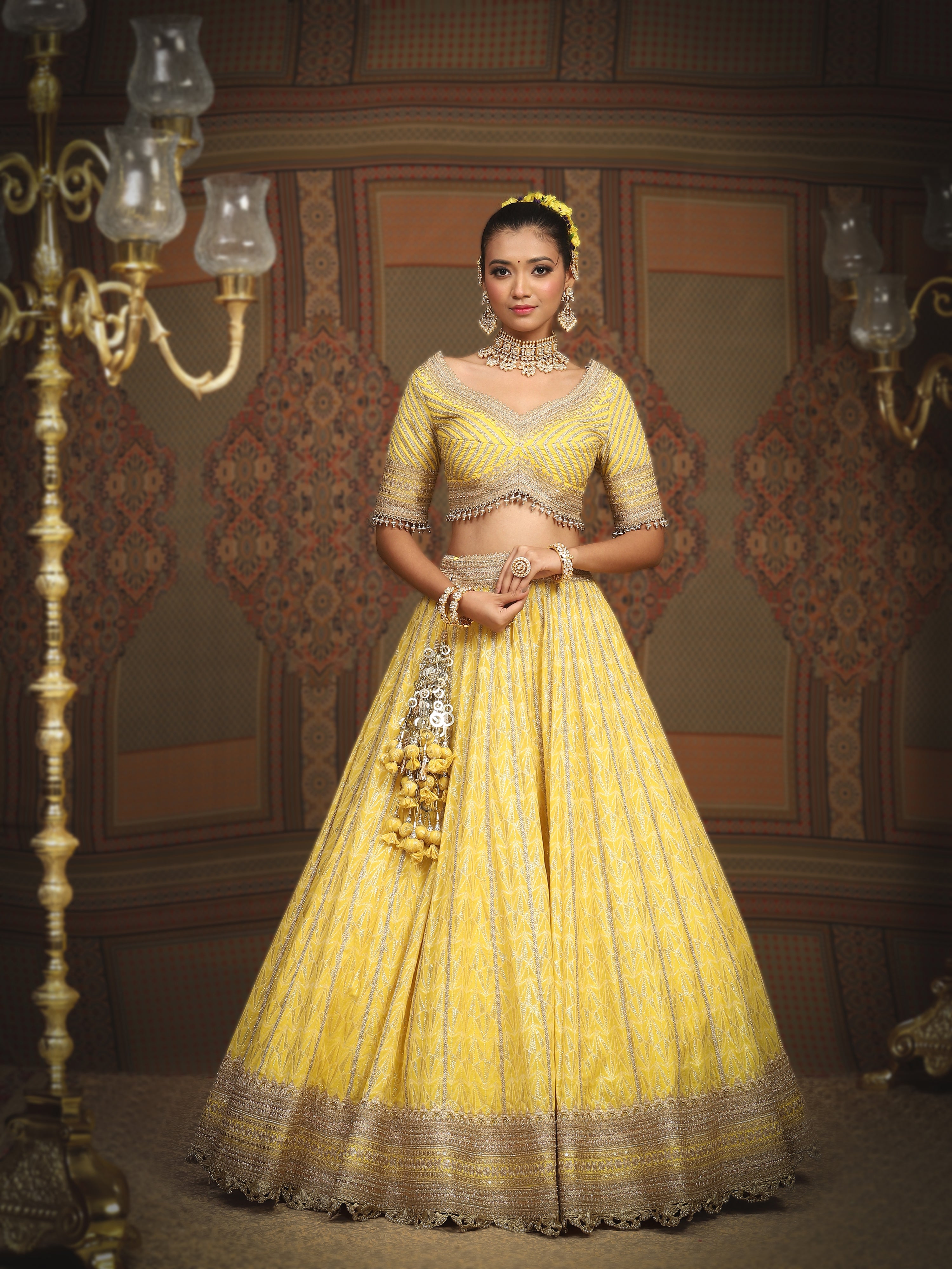 Lemon Yellow Lehenga Set