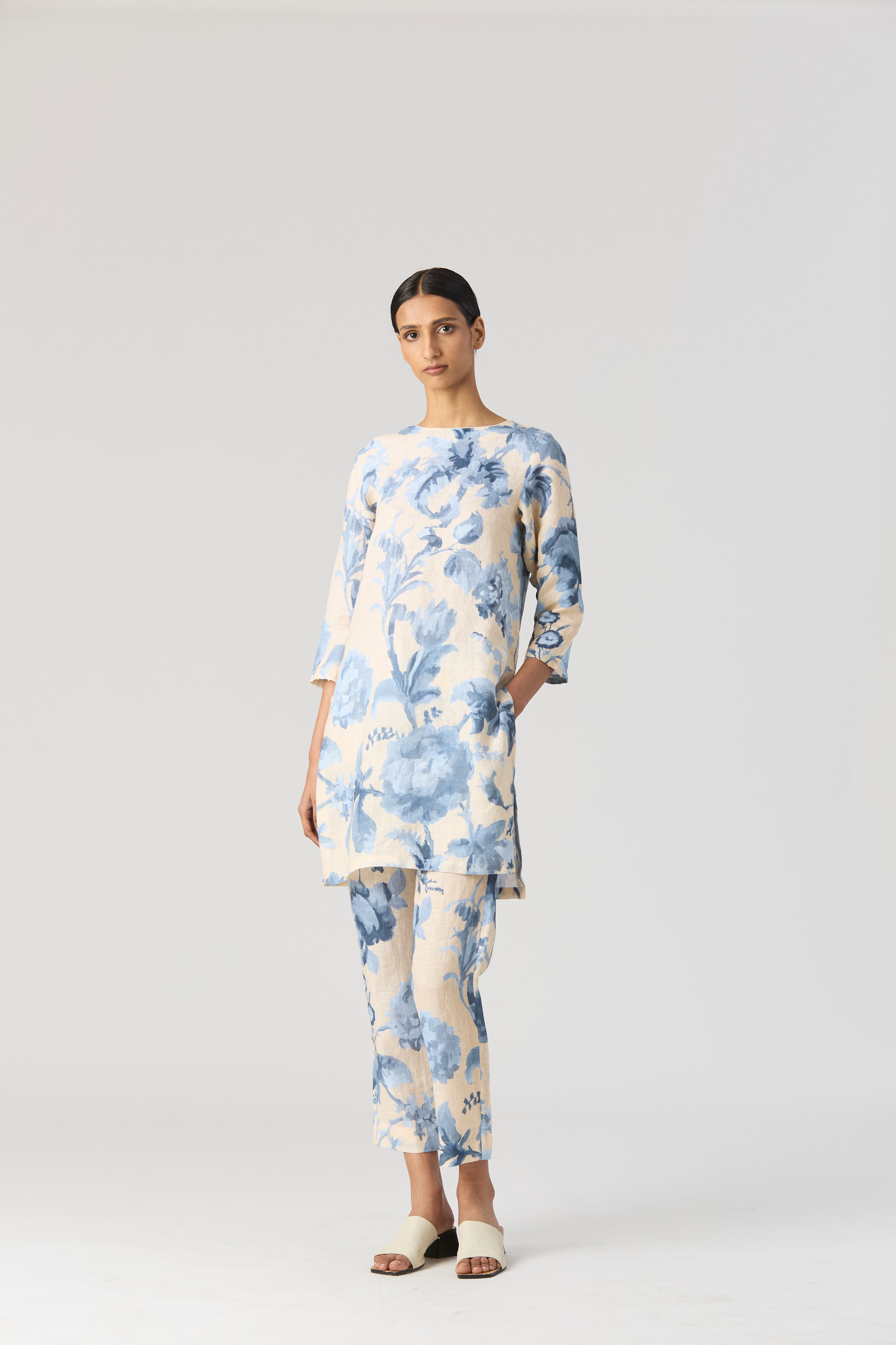 Juno Linen Kurta Set