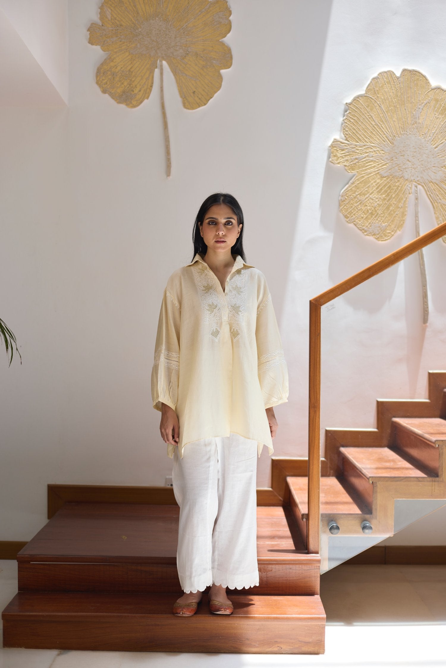 Collared Short Kurta