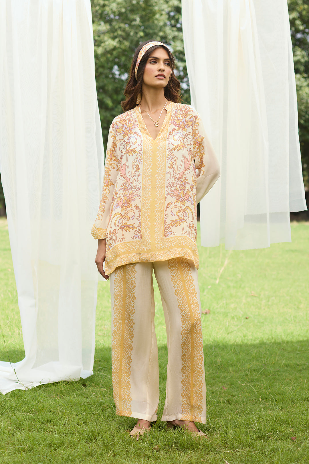 Mehak Vanilla Print Set