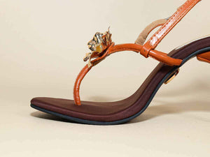 Zeno Brown Pencil Heel