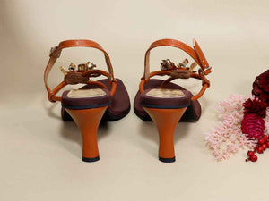 Zeno Brown Pencil Heel