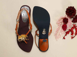 Zeno Brown Pencil Heel