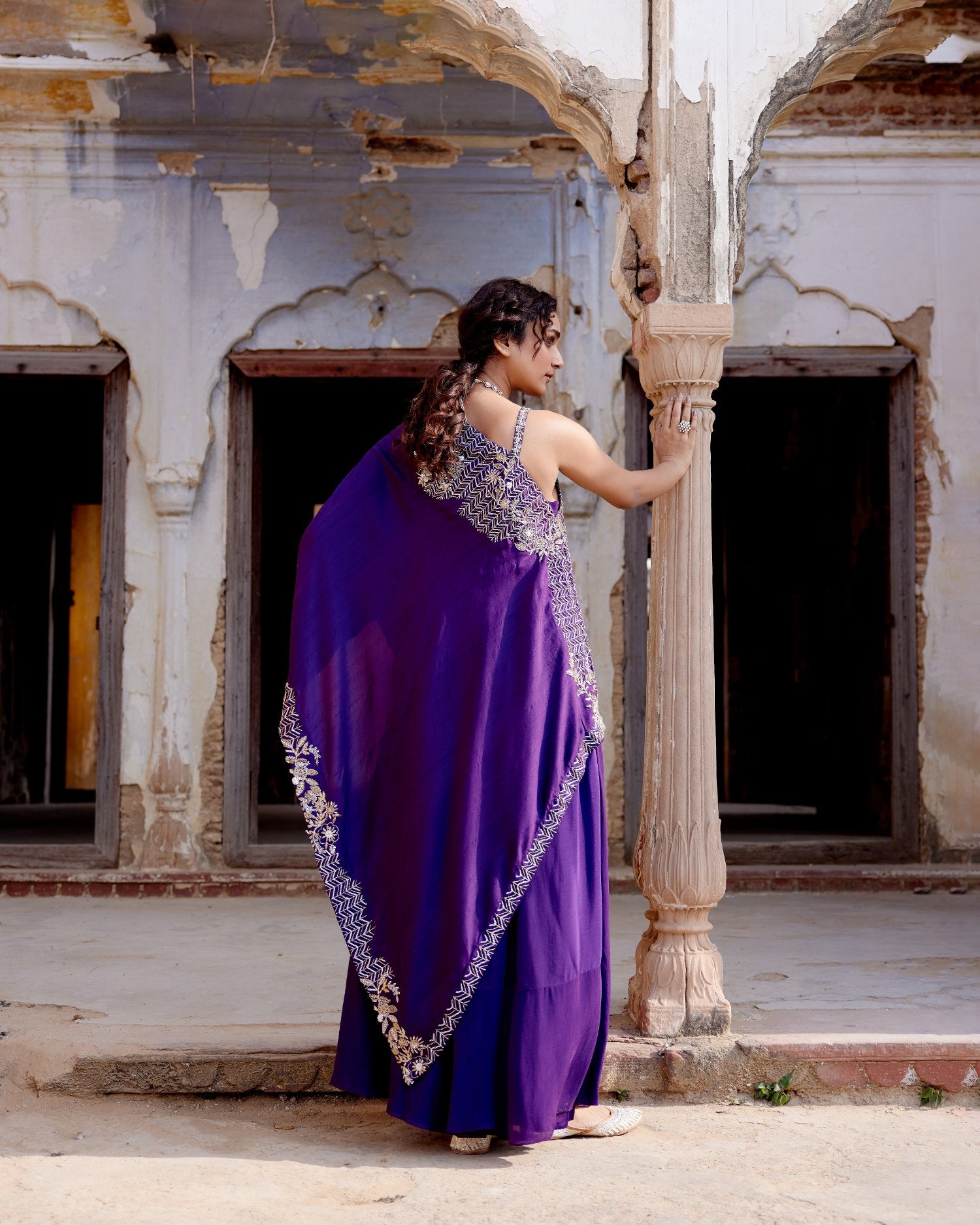 Signature One Shoulder Drape Set