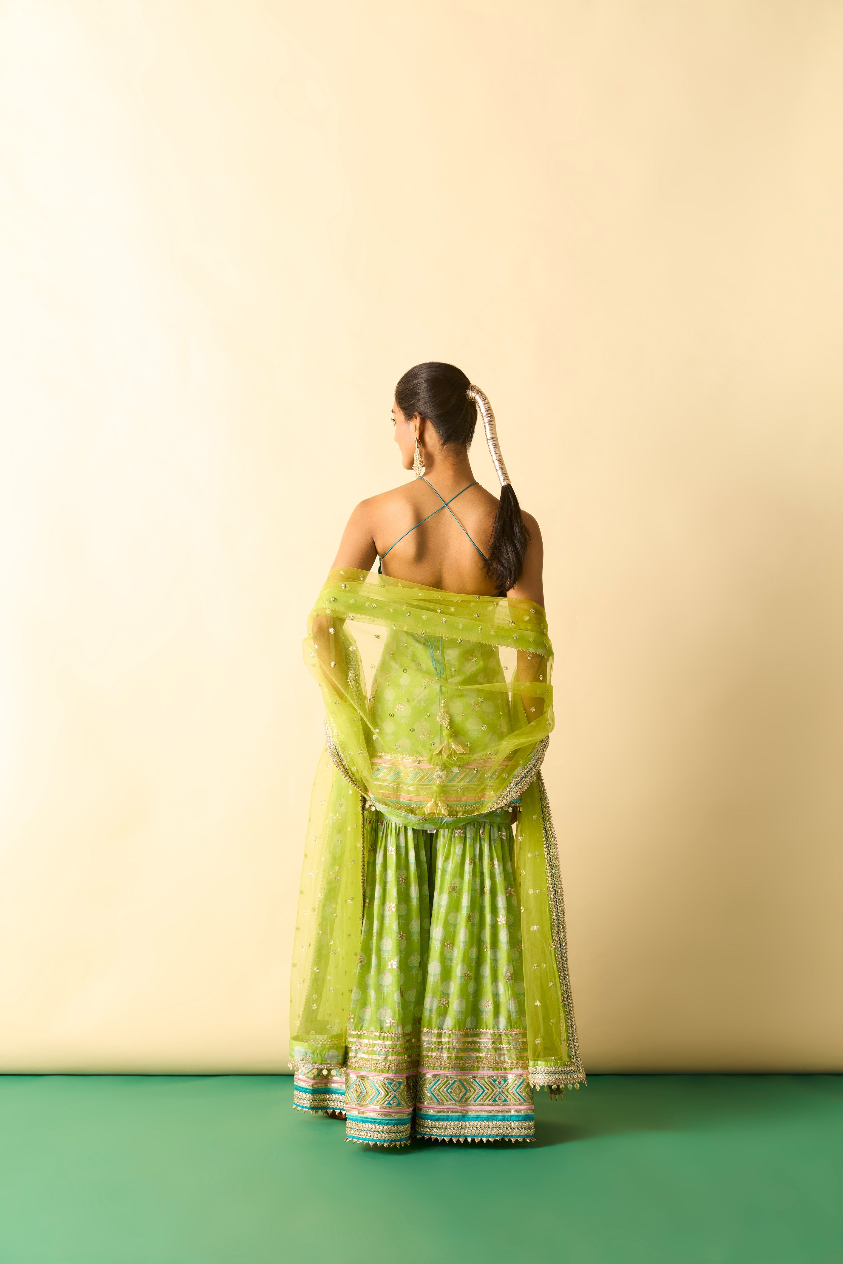 Dwisha Halter Sharara Set