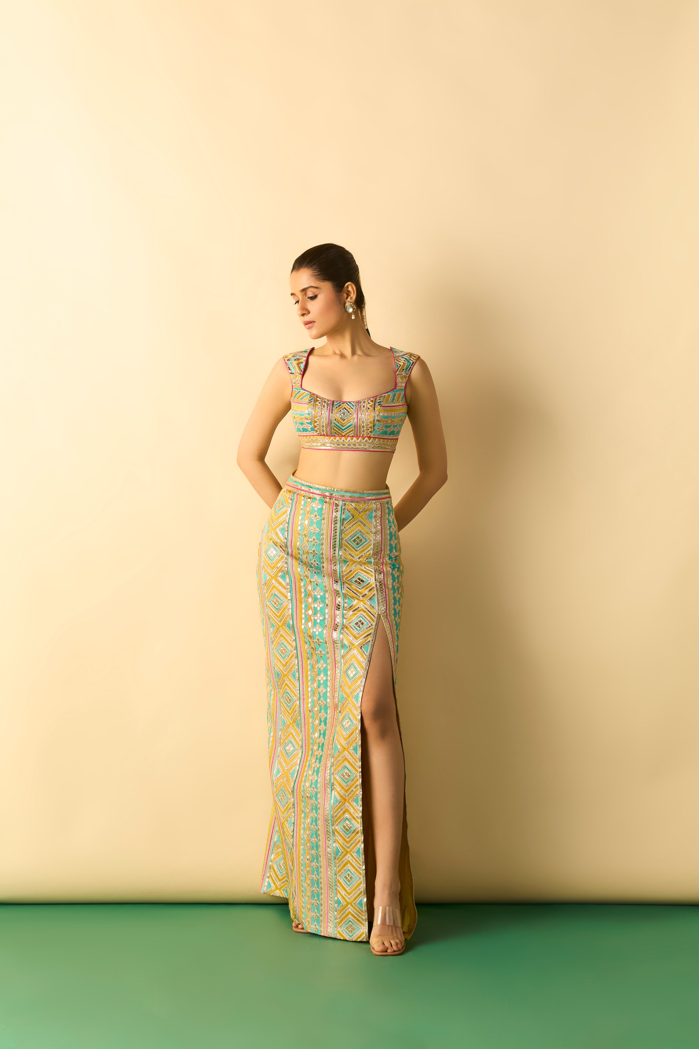 Kashvi Slit Skirt Set
