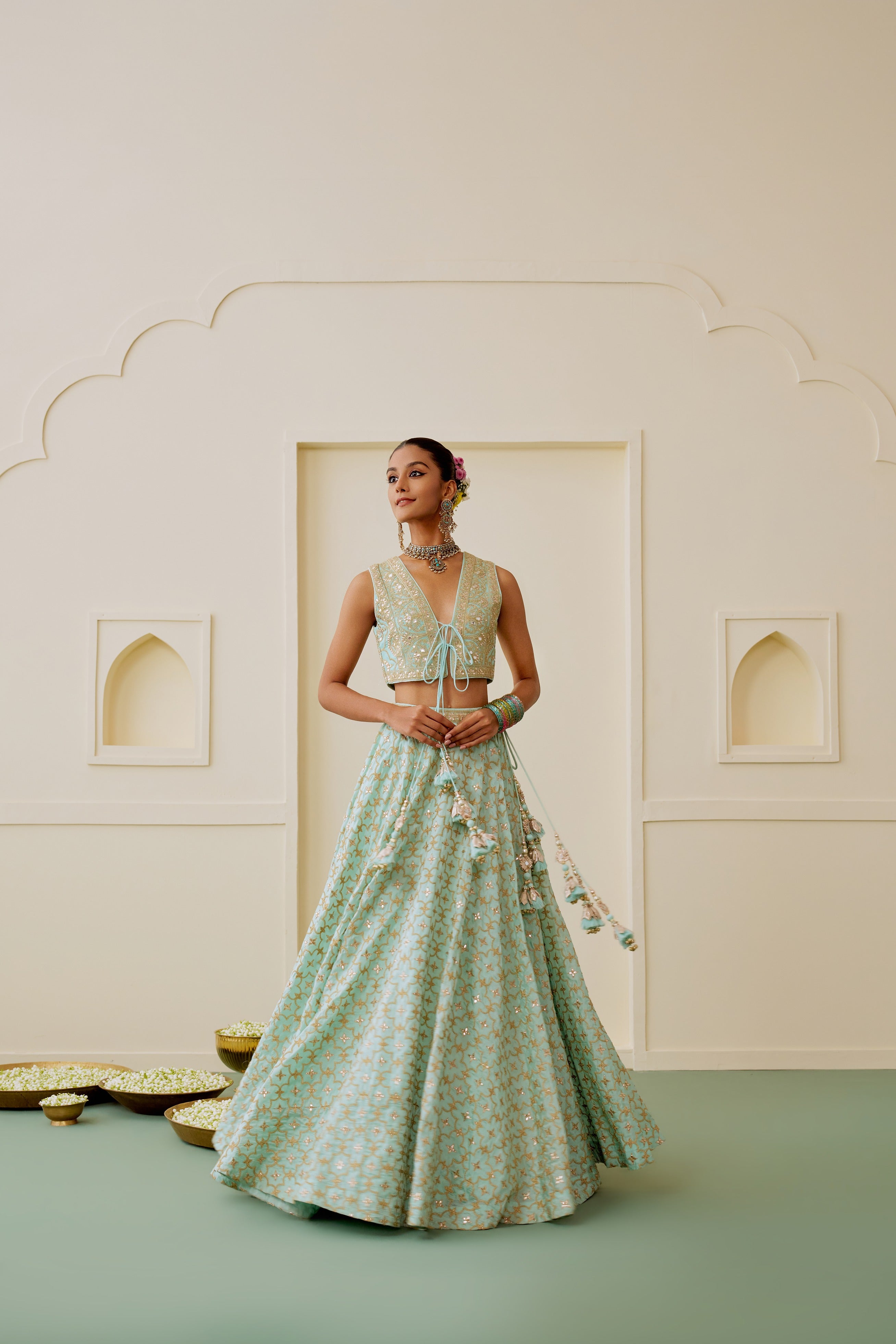 Nazm Lehenga Set