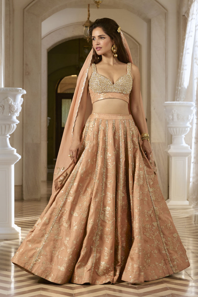 ADELE LEHENGA SET – ONION PINK