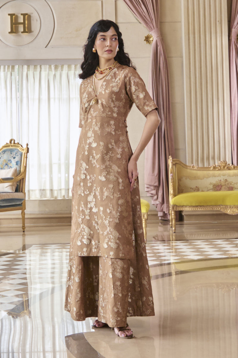 CHIARA KURTA SET – MOCHA (WITHOUT DUPATTA)