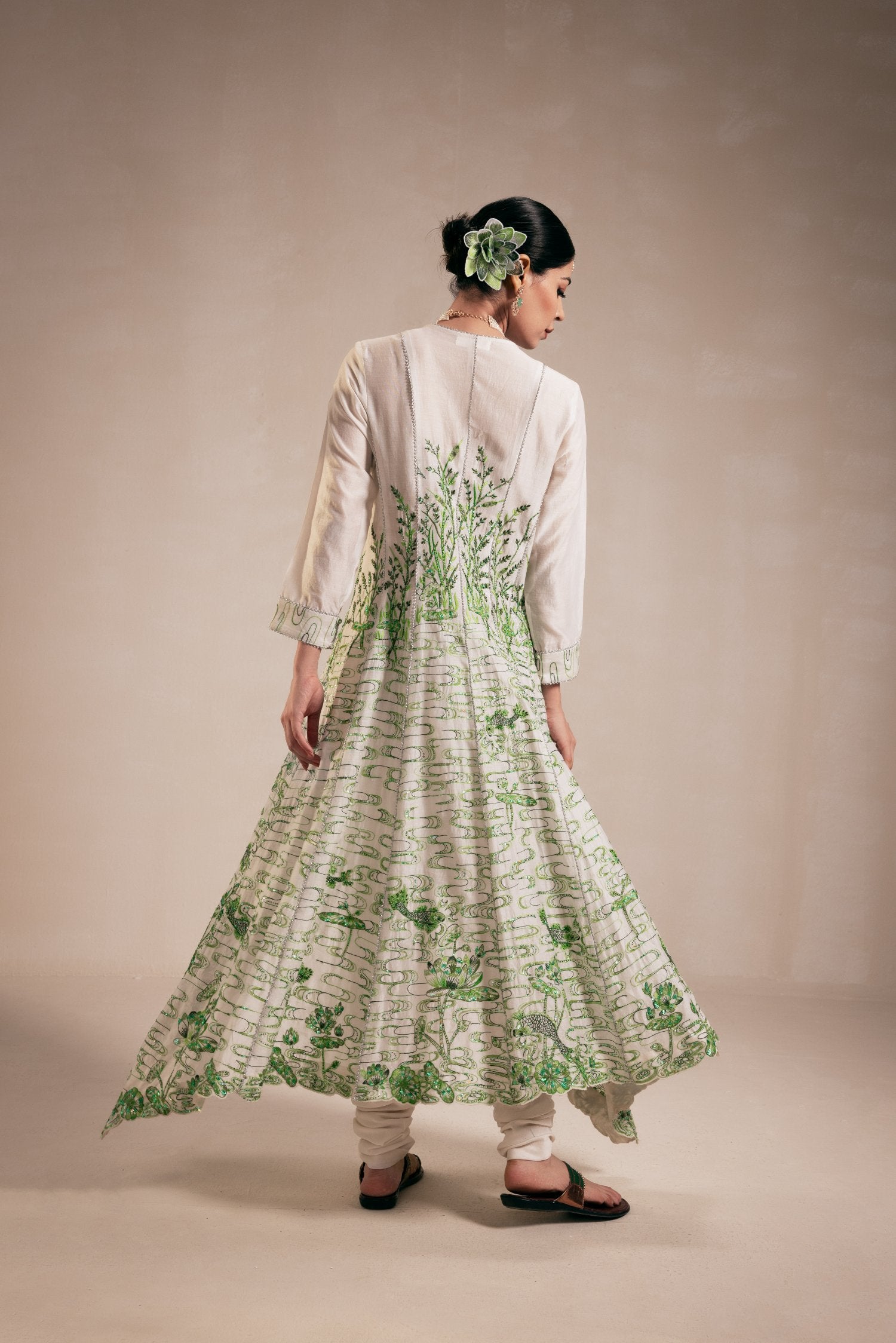 Green Rasasvda Printed Maxi Dress