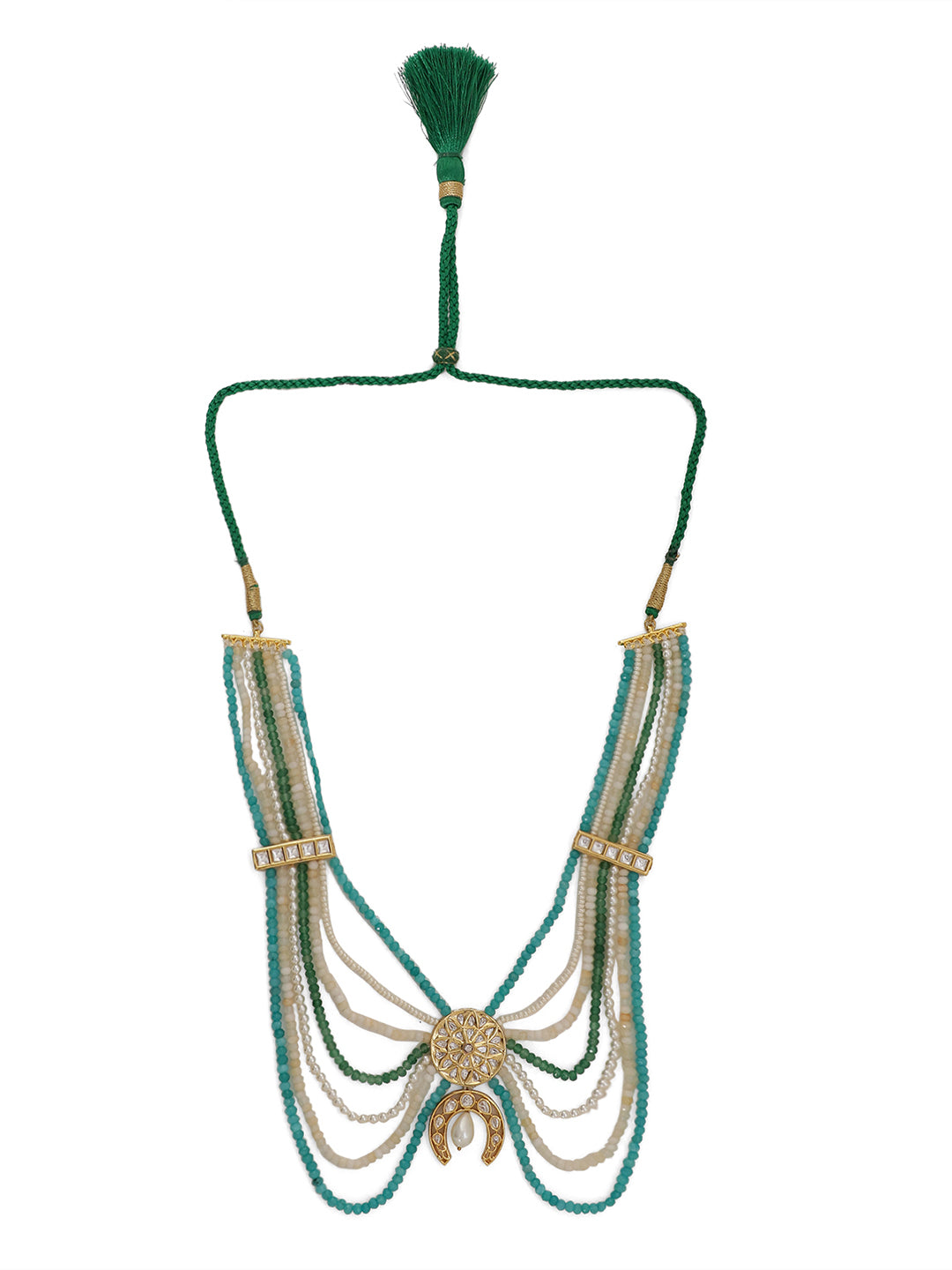 Le Thalia Pearl Beads & Kundan Necklace