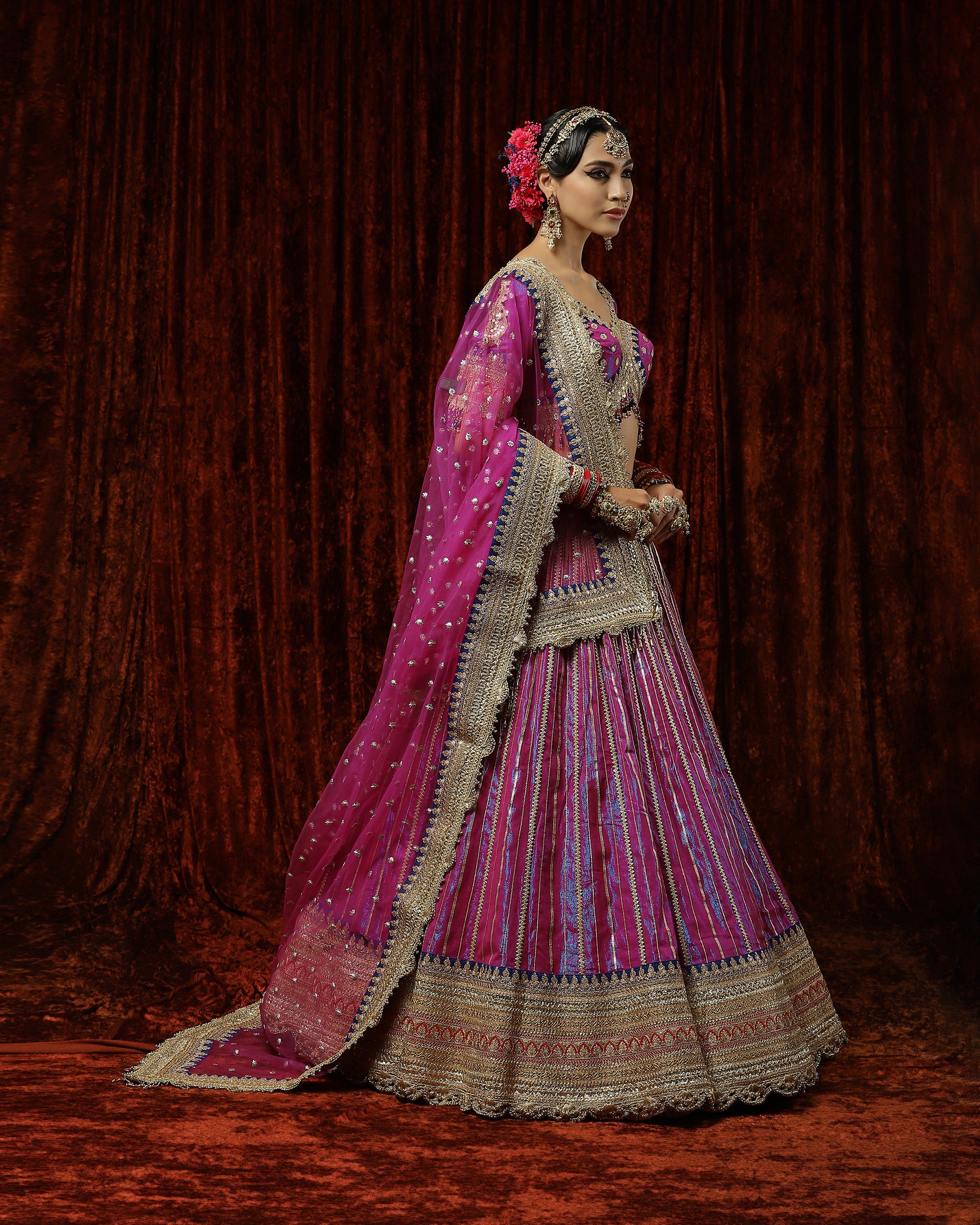 Move & Purple Orchid lehenga set