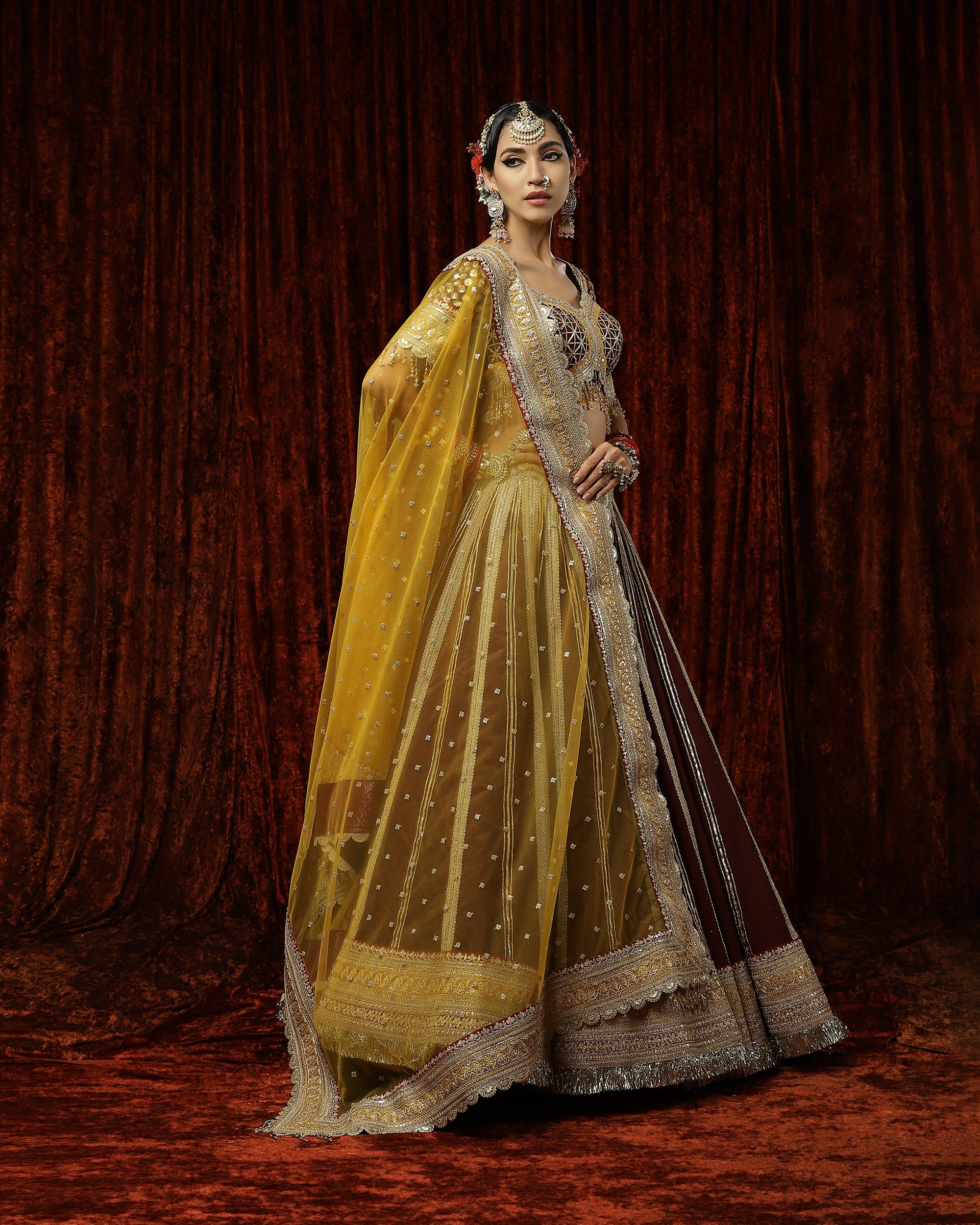 Genda phool lehenga set