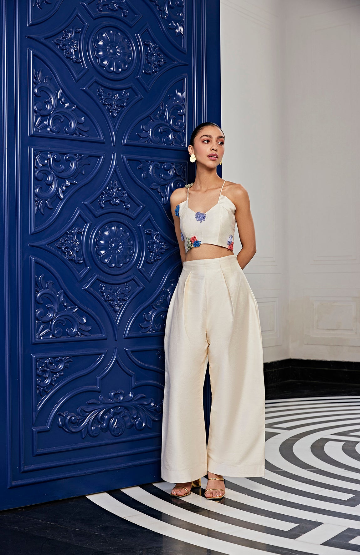 3D Flower Top & Pant Set