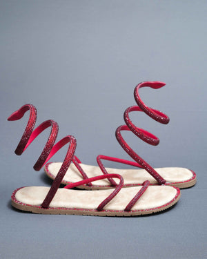Beige Suede Open Toe Casual Flats