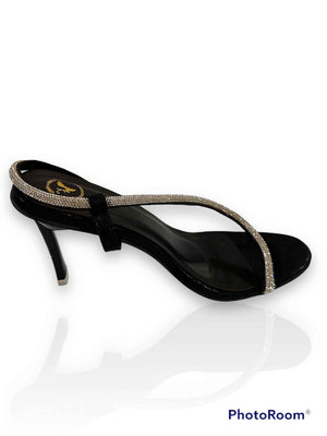 S Series Black Diamond Open Toe Heels