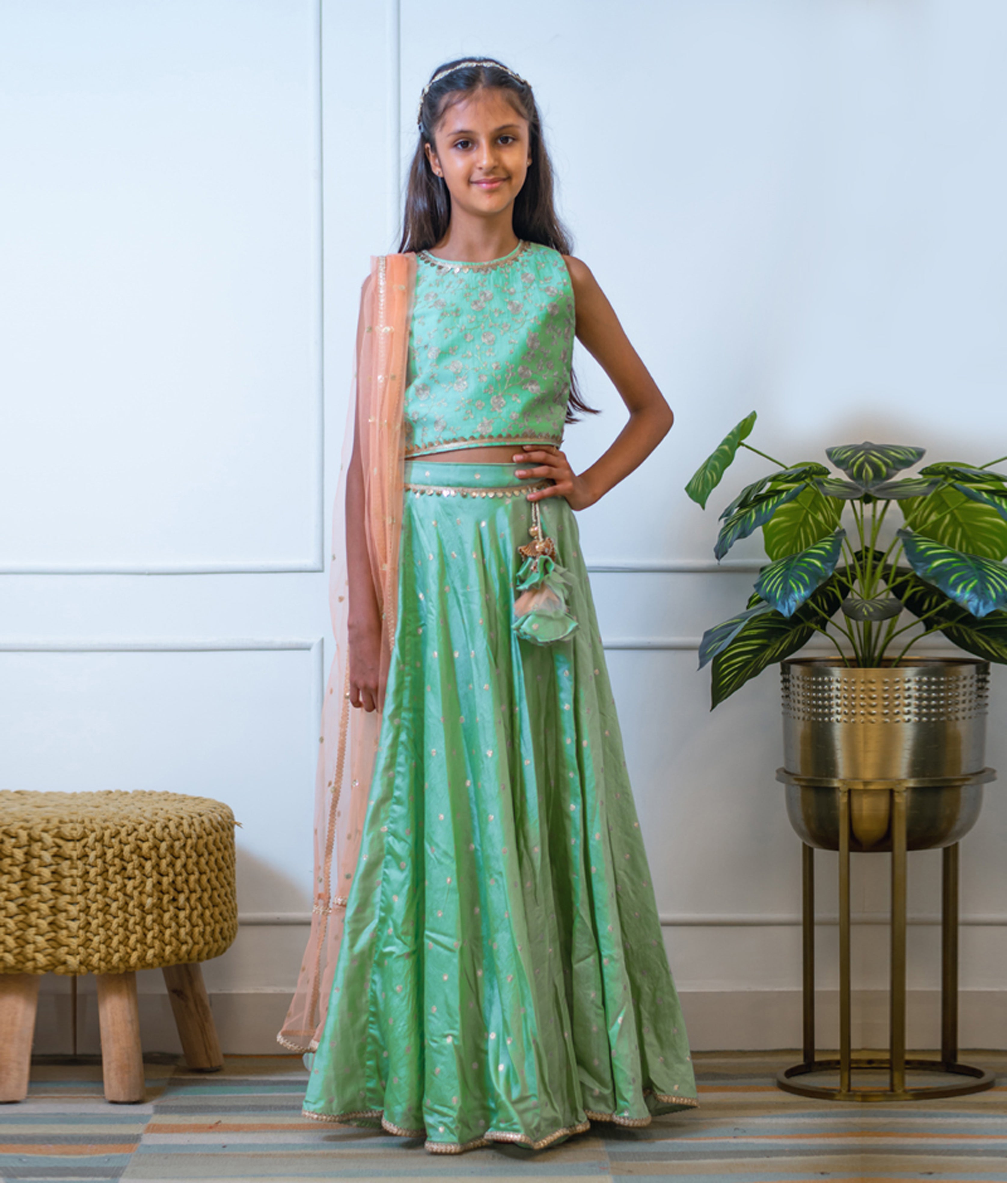 Graceful Green Lehenga