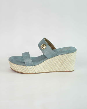 Blue Open Toe Board Fit wedge