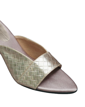 Rose Gold Zara Open Toe Heels