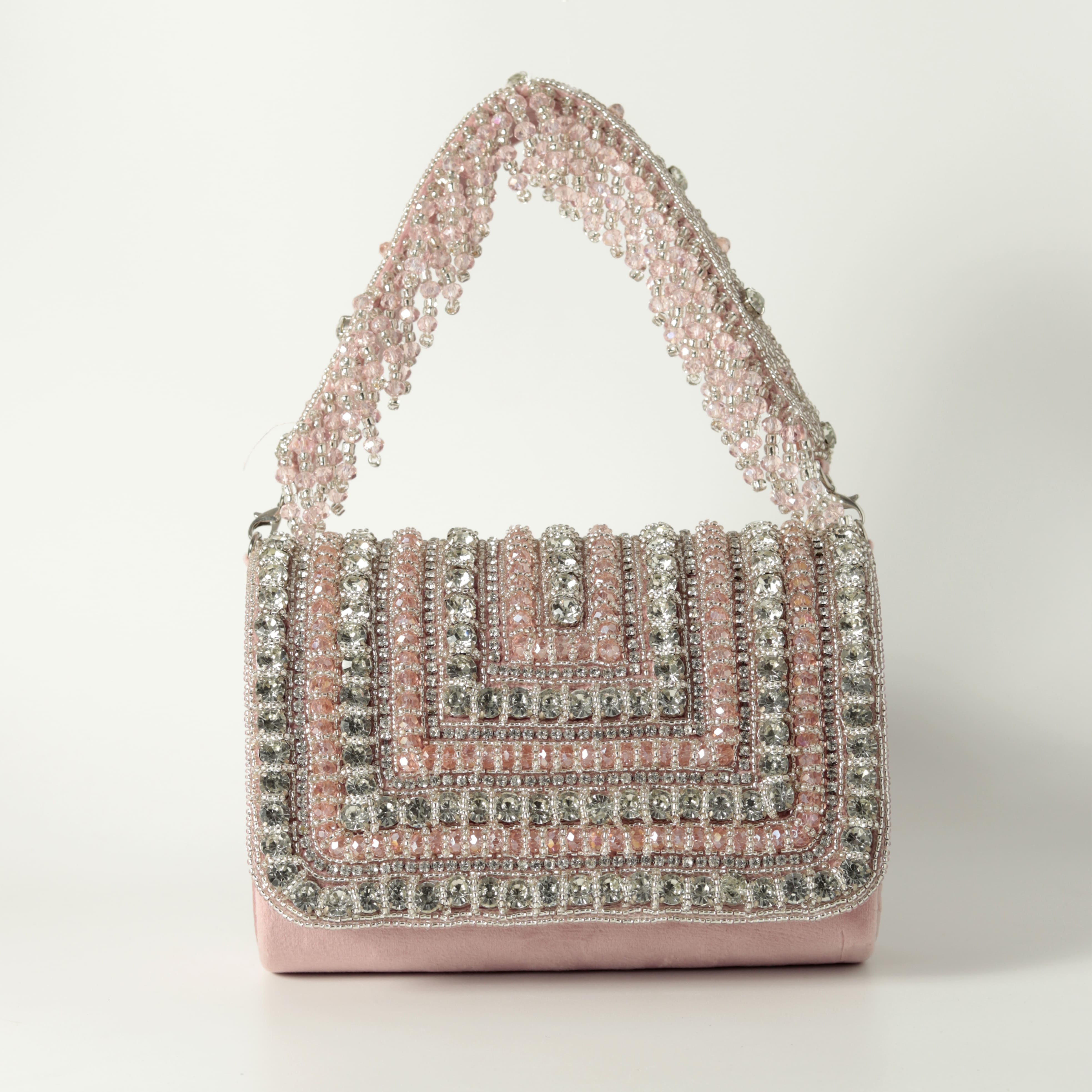 THE TAN CLAN Nysa Embellished Flap over Clutch Bag