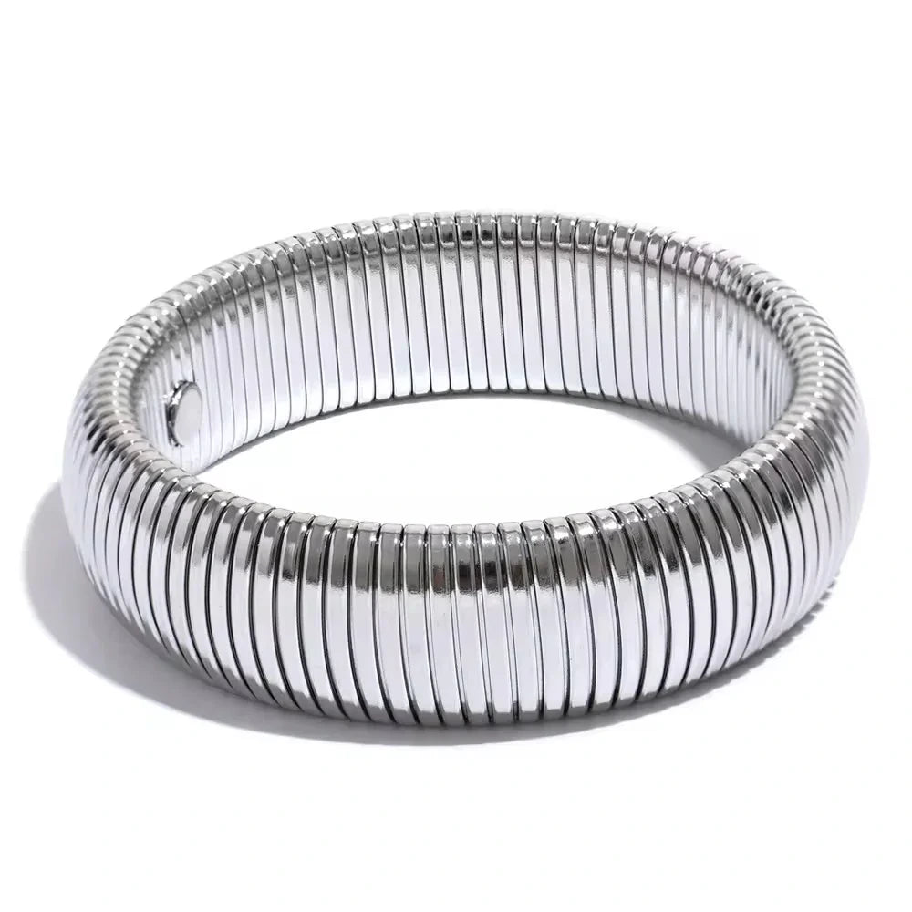 Silver Hailey Single Coiled