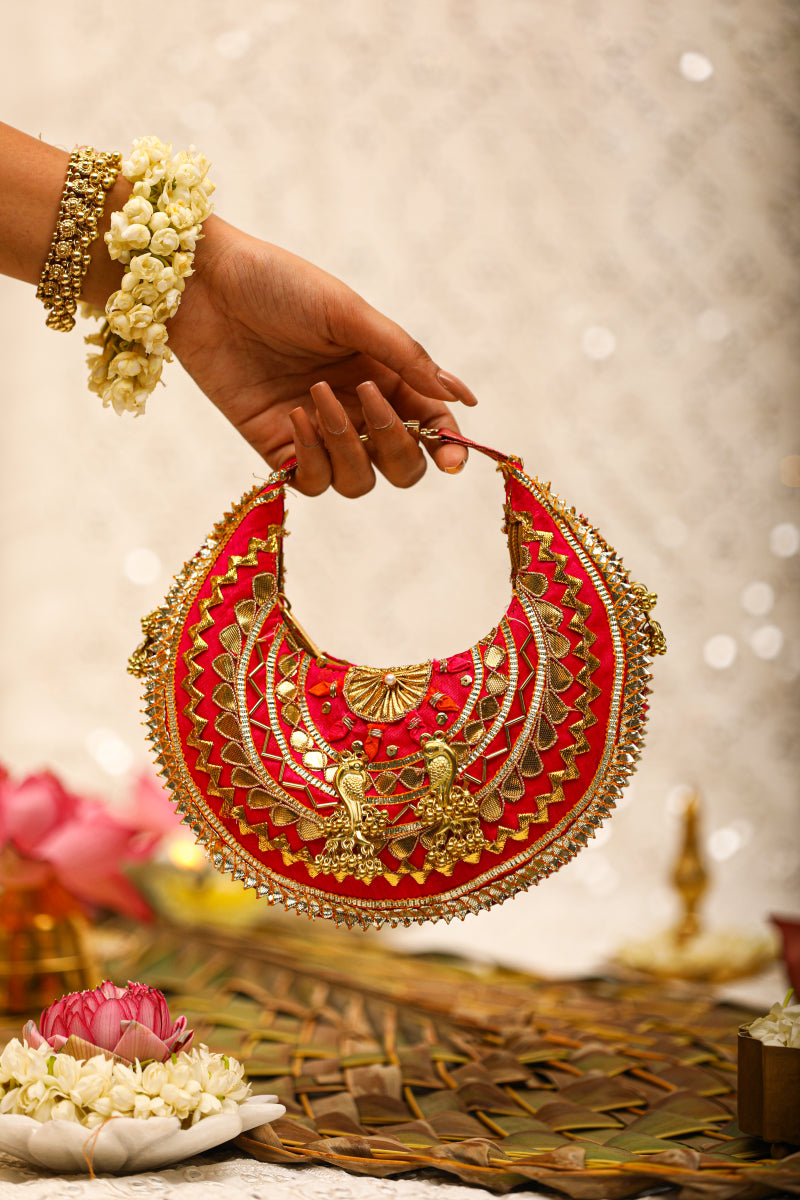 Ishani-Red Handbag