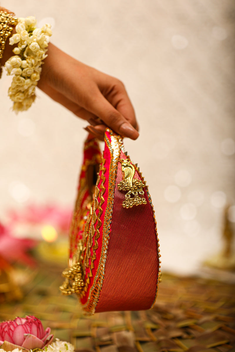 Ishani-Red Handbag